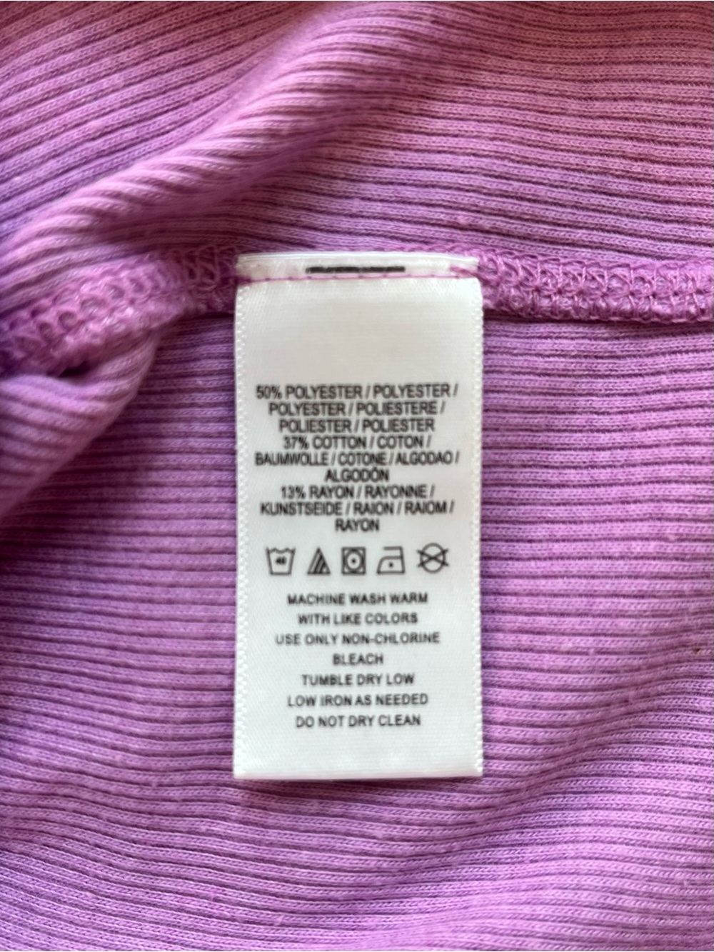 Urban Outfitters Lilac Ribbed Tee - Picture 6 of 7